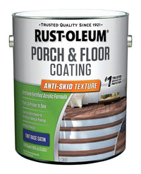 Rust-Oleum Porch & Floor Anti-Skid Texture Tint Base Porch and Floor Paint+Primer 1 gal (Pack of 2).