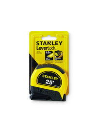 Stanley LeverLock 25 ft. L X 1 in. W Tape Measure 1 pk