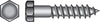 Hillman 1/4 in. X 4-1/2 in. L Hex Hot Dipped Galvanized Steel Lag Screw 100 pk