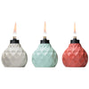 Tiki Assorted Glass 6 in. Seaside Escape Tabletop Torch (Pack of 6)