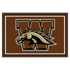 Western Michigan University 5ft. x 8 ft. Plush Area Rug