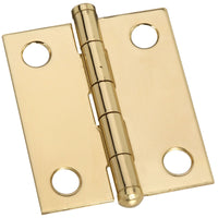 National Hardware 1-1/2 in. W X 1-1/4 in. L Brass Ball Tip Hinge 1 pk