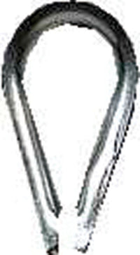 Campbell Chain Galvanized Zinc Wire Rope Thimble 1/4 in. L (Pack of 10)