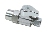 BrassCraft 1/2 in. CPVC outlets X 1 in. Compression Brass Straight Stop Valve