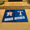 MLB House Divided - Astros / Rangers House Divided Rug