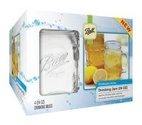 Ball Clear Glass Mug 4 pk (Pack of 3)