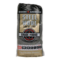 Rhodes American 0000 Grade Super Fine Steel Wool Pad 12 pk (Pack of 6)