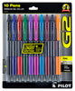 Pilot G2 Assorted Retractable Gel Pen 10 pk (Pack of 6)