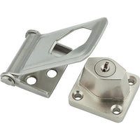 V921 3-1/2" Keyed Hasp Lock - Stainless Steel