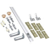 National Hardware White Steel Folding Door Hardware Set 1 pk