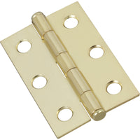 National Hardware 2-1/2 in. L Brass Steel Cabinet Hinge (Pack of 5)