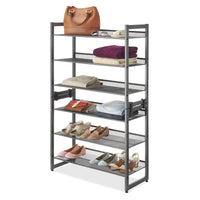 Whitmor 24.6 in. H X 29.4 in. W X 12 in. L Metal Shoe Rack