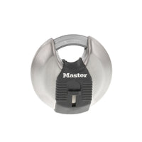 Master Lock 2-3/4 in. H X 1-13/64 in. W X 2-3/4 in. L Steel Ball Bearing Locking Disk Padlock Keyed