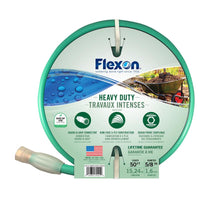 Flexon 5/8 in. D X 50 ft. L Heavy Duty Garden Hose Green (Pack of 5)