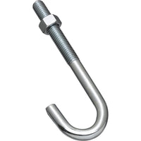 2195BC 1/2â€ x 6â€ J Bolt - Zinc Plated