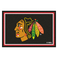 NHL - Chicago Blackhawks 5ft. x 8 ft. Plush Area Rug