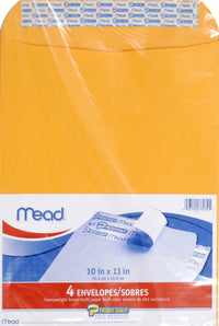 Meadwestvaco 76082 10 X 13 Heavyweight Kraft Press-It-Seal-It Envelopes 4 Ct