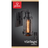 Globe Electric Vintage 1-Light Matte Black Bennett Wall Sconce