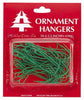 Holiday Trims Ornament Hooks Giant Ornament Hooks, 2.5 inch Green Plastic 0.5 inch (Pack of 72)