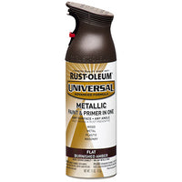 Rustoleum 271472 11 Oz Burnished Amber Flat UniversalÂ® Metallic Spray Paint