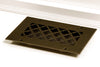 Steelcrest Designer 8 X 4 Wall /Ceiling Oil-Rubbed Bronze Return Vent Cover With Face Mounting Screw Holes No Damper