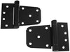 National Hardware 3.5 in. L Black Steel Extra Heavy Auto-Close Gate Hinge Set 2 pk