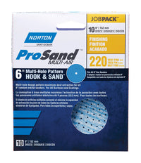 Norton ProSand 6 in. Ceramic Alumina Hook and Loop A975 Sanding Disc 220 Grit Very Fine 10 pk