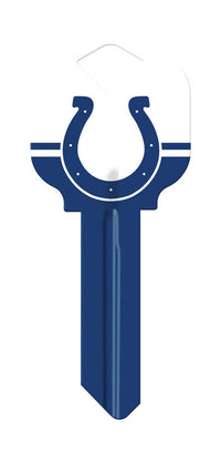 Hillman Indianapolis Colts Painted Key House/Office Universal Key Blank Single (Pack of 6).