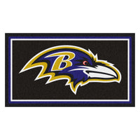 NFL - Baltimore Ravens 3ft. x 5ft. Plush Area Rug