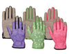 Bellingham Assorted Color Palm-Dipped Style Synthetic Leather Breathable Gardening Gloves Medium