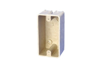 Allied Moulded FiberglasBox 12-13/16 cu in Rectangle Fiberglass 1 gang Electrical Box Beige