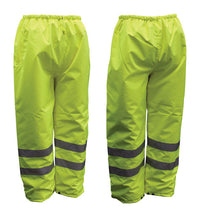 Boss Hi-Vis Insulated Yellow Polyester Rain Pants XXXL