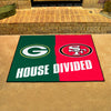 NFL House Divided - Packers / 49ers House Divided Rug