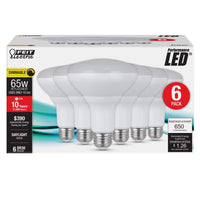 Feit BR30 E26 (Medium) LED Bulb Daylight 65 Watt Equivalence 6 pk