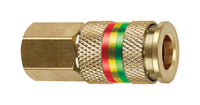 Tru-Flate Brass U-Style Universal Coupler 1/4 in. Female 1 pc. (Pack of 10)