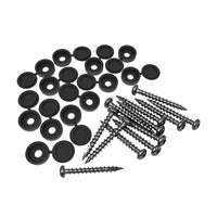 Barrette Outdoor Living No. 8 X 1-1/2 in. L Square Black Screen Panel Fastener Kit 12 pk