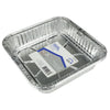 Home Plus Durable Foil 8 in. W x 8 in. L Square Cake Pan Silver 3 pk (Pack of 12)