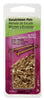 Hillman 16 Ga. x 3/4 in. L Brass-Plated Steel Escutcheon Pins 1 pk 1.5 oz. (Pack of 6)