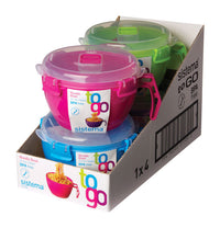 Sistema Polypropylene Assorted Klip It Noodle Bowl 31.79 oz. Capacity (Pack of 4)