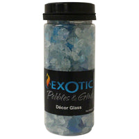 Exotic Pebbles and Glass Blue Deco Pebbles 1.48 lb (Pack of 12)