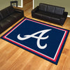 MLB - Atlanta Braves 8ft. x 10 ft. Plush Area Rug