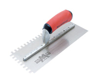 Marshalltown 4-1/2 in. W X 11 in. L Steel Notched Trowel