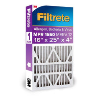 Filtrete 16 in. W X 20 in. H X 4 in. D Polypropylene 12 MERV Pleated Air Filter 1 pk (Pack of 2)