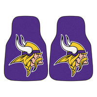 NFL - Minnesota Vikings Carpet Car Mat Set - 2 Pieces