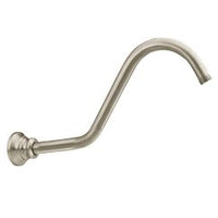 Brushed Nickel  14" shower arm