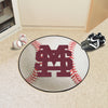 Mississippi State University Baseball Rug - 27in. Diameter