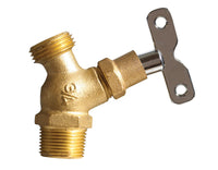 B & K Proline Brass Chrome Plated Handle 125 PSI No Kink Large Flow Hose Bibb Valve 3/4 MIP in.