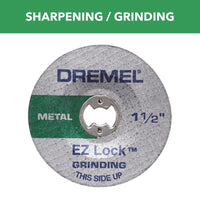 Dremel EZ Lock 1-1/2 in. D Metal Grinding Wheel (Pack of 2)