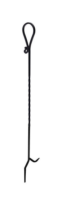 Panacea Black Powder Coated Steel Fireplace Poker