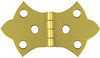 National Hardware 3-1/16 in. W X 1-11/16 in. L Solid Brass Gold Steel Decorative Hinge 1 pk